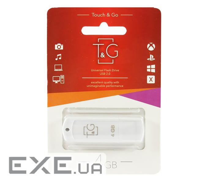 Флешка T&G 011 Classic Series USB2.0 4GB White (TG011-4GBWH)
