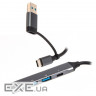 Хаб USB 3.0 Maxxter HU3C-4P1CN-01