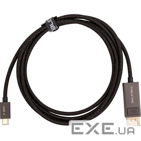 Кабель CableTime USB Type-C - DisplayPort, 8K, 2m (CA914074)