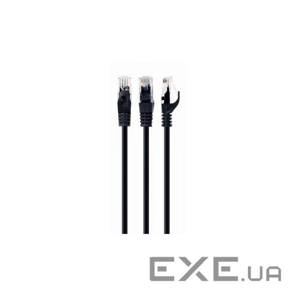 Патч корд, UTP, категорія 6, литий, 50u" штекер із фіксатором, 1.5 м, чорний (PP6U-1.5M/BK) (PP6U-1.5M/BK)