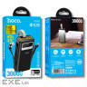 Батарея універсальна HOCO 30000mAh Plentiful 22.5W, built-in cables, LED, Black (DB58 / 715030)