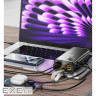 Батарея універсальна HOCO 30000mAh Plentiful 22.5W, built-in cables, LED, Black (DB58 / 715030)