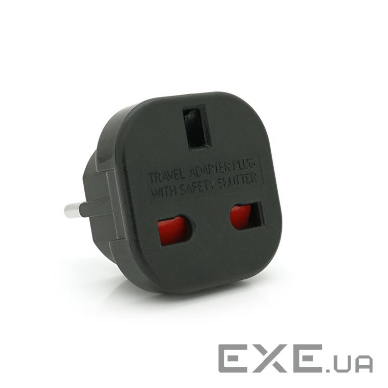 Перехідник на євророзетку YT-9625B Black, 110-250V, 10-16A, 1800W YT-9625B Black, 110-250V, 10-16A, 1800W