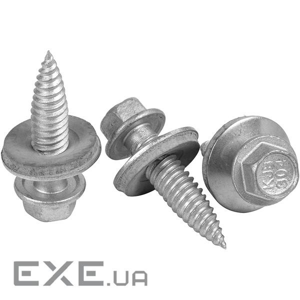 Саморіз 6x25мм із нержавіючої сталі з EPDM, для кріплення фотопанелей, 100 шт. (NV820931) . (NV820931)