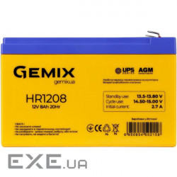 HR1208 Gemix АКБ 12V 8Ah UPS Series AGM orange