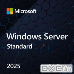 ПЗ для сервера Microsoft Windows Server 2025 Standard 24 Core англ, ОЕМ на DVD носії (EP2-25205)