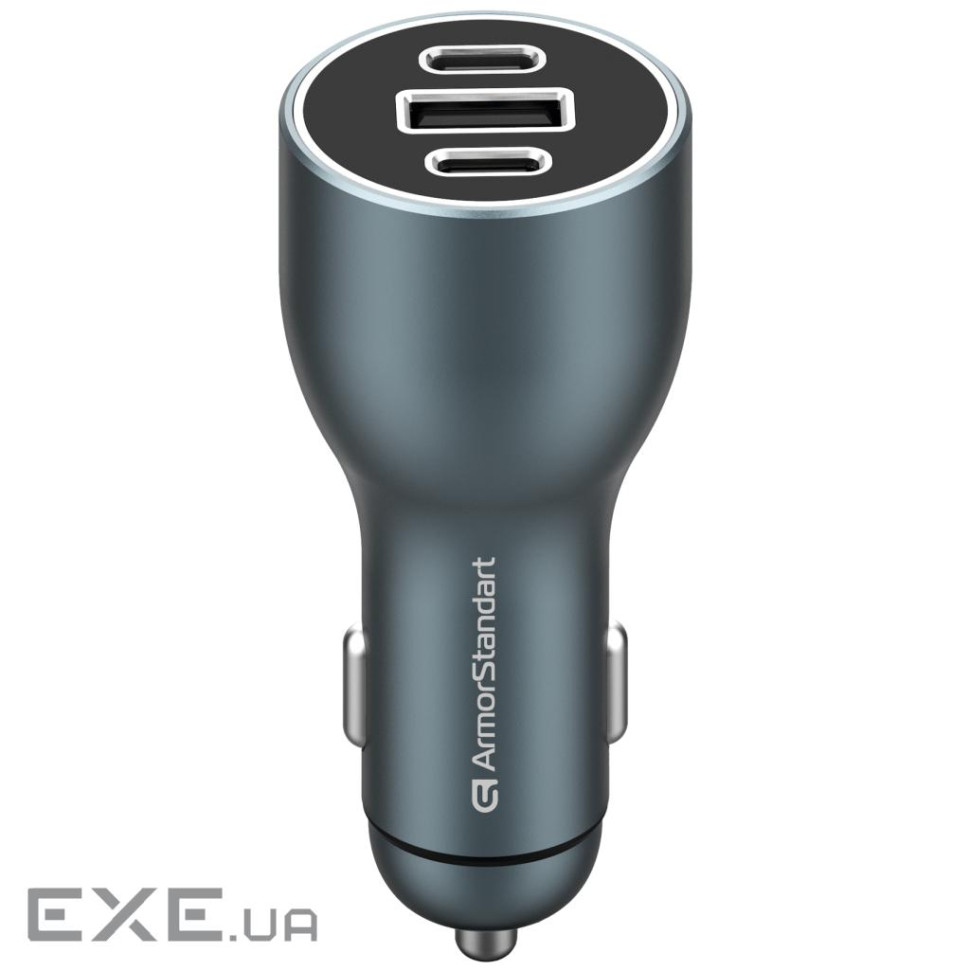 Зарядний пристрій Armorstandart Resolute Power ASPP-21 120W 2xUSB-C, 1xUSB-A (ARM70026)