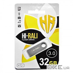 Флеш-накопичувач USB3.0 32GB Hi-Rali Shuttle Series Silver (HI-32GB3SHSL)
