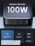 Зарядний пристрій Ugreen 4xUSB 100W (3xType-C+USB A QC3) GAN Charger Nexode Series Black CD328 (90928)
