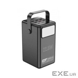Батарея універсальна HOCO 100000mAh Endure 22.5W PD, QC, LED Lamp, Black (DB03 / 714721)