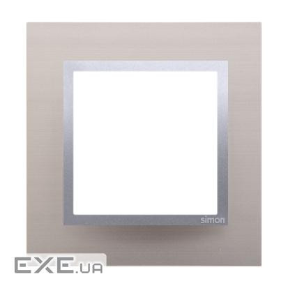 Рамка Premium NATURE 1x, металлическая сатиновый блеск (DRN1/79)