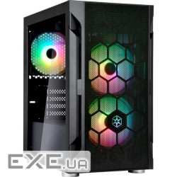 Корпус SILVERSTONE Fara H1M Pro Tempered Glass Black (SST-FAH1MB-PRO)