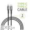 Дата кабель USB-C to USB-C 2.0m CBGPD100WTT2 100W Intaleo (1283126559570)