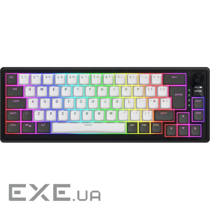 Клавіатура бездротова HATOR Skyfall 65 Pro wireless Aurum Vanila Silent Switch UK-ISO Bl (HTK4160EU)