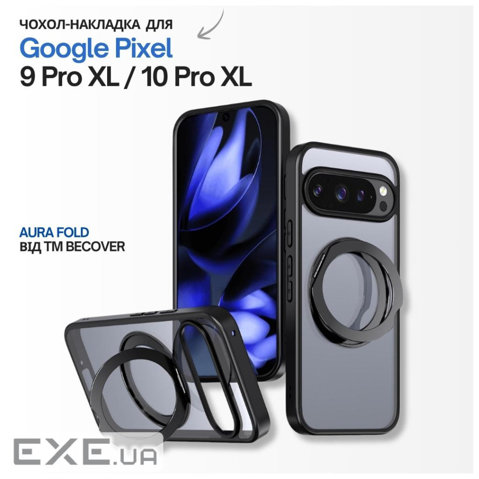 Чохол до мобільного телефона BeCover Aura Fold Google Pixel 9 Pro XL / 10 Pro XL Black (715669)