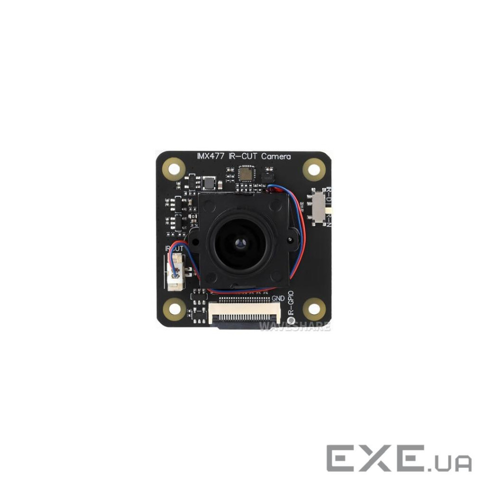 Камера FPV Waveshare IMX477 IR-CUT 12.3MP Camera (A) Applicable for Raspberry Pi (29574)