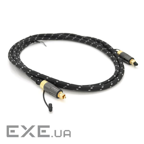 Кабель оптичний (аудіо) VEGGIEG TOSLINK 3м Black (YT-TS07-3)