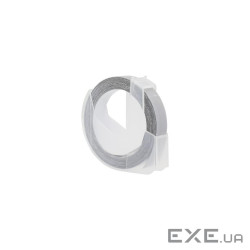Стрічка для принтера етикеток UKRMARK D-520105- GO, 9 мм х 3 м, silver, сумісна з DYMO 5201 (900379)