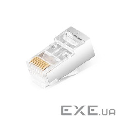 Конектор мережевий FreeEnd-RJ45 STP6,конектор Pass-Through прохідний,срібний (84.00.7097-1) (84.00.7097-1)
