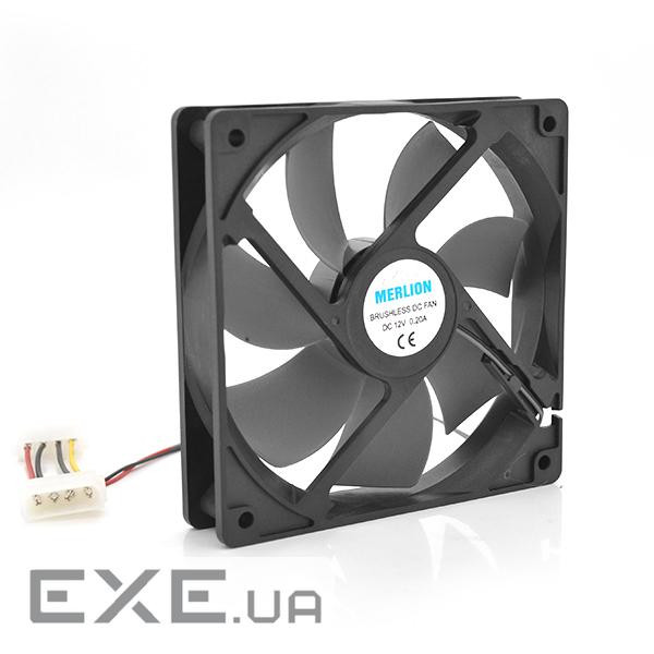 Кулер корпусний Merlion 9025 DC sleeve fan 4pin 92*92*25мм, 1300об/хв (CC-92*92*25 / 4)
