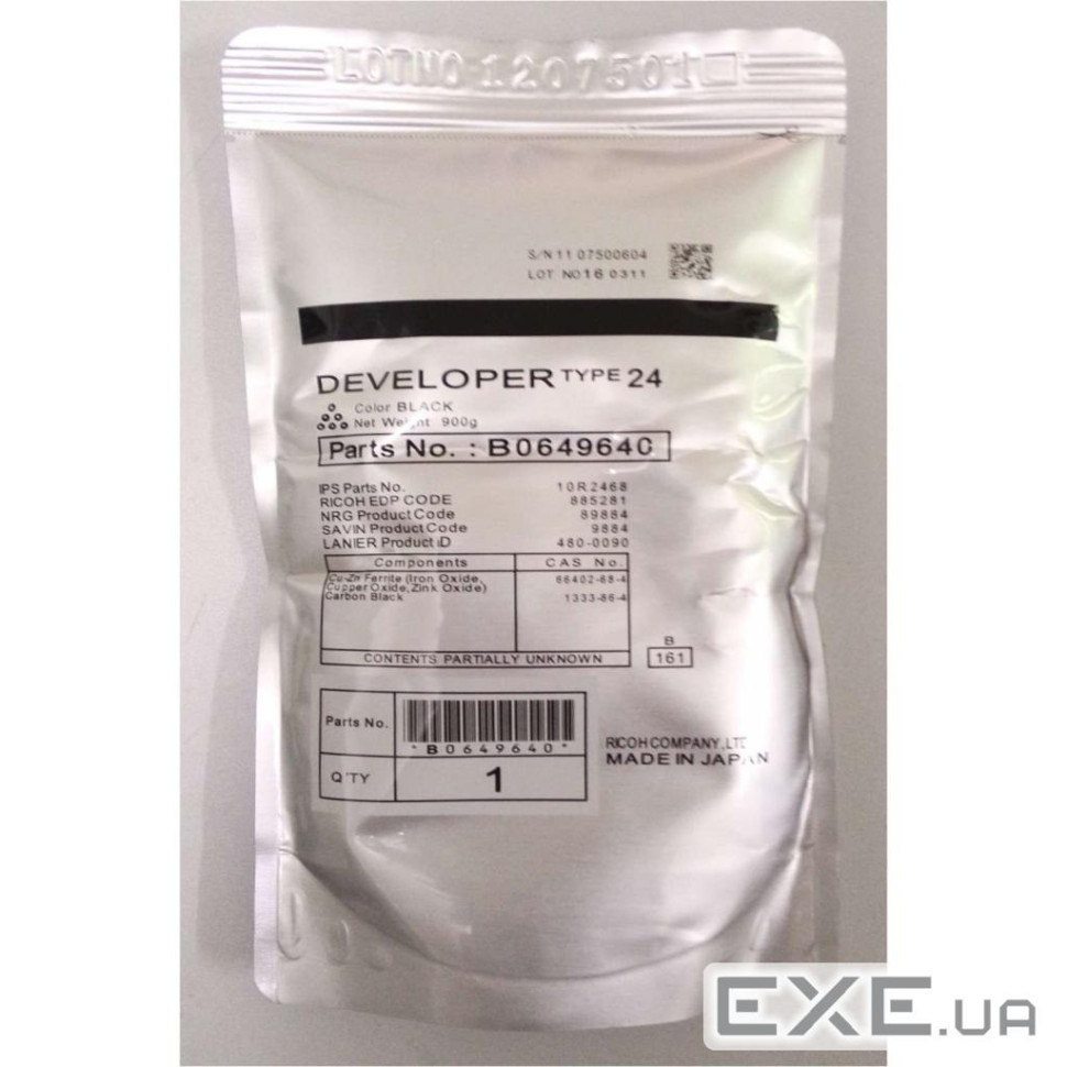 Девелопер Ricoh Type 24 Developer Black 885281 (B0649640)