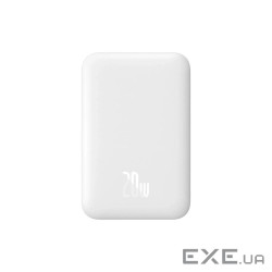 Батарея універсальна Baseus Airpow 6000mAh 20W Mag White (P10022807213-00)
