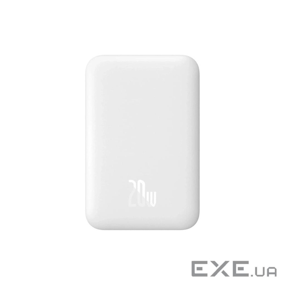 Батарея універсальна Baseus Airpow 6000mAh 20W Mag White (P10022807213-00)