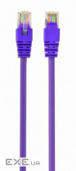 Патч корд Cablexpert 0.5м UTP, фиолетовый, 0.5 м, 5е cat. (PP12-0.5M/V)