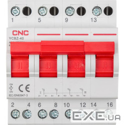 Модульний перемикач навантаження CNC YCBZ-40 4P 40A (EL240388)