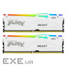 Модуль пам'яті KINGSTON FURY Beast RGB EXPO White DDR5 6400MHz 64GB Kit 2x32GB (KF564C32BWEAK2-64)