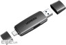 Зчитувач флеш-карт Ugreen USB-C + USB to TF/SD 3.0 CM304 black (80191)