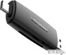 Зчитувач флеш-карт Ugreen USB-C + USB to TF/SD 3.0 CM304 black (80191)