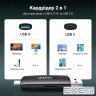 Зчитувач флеш-карт Ugreen USB-C + USB to TF/SD 3.0 CM304 black (80191)