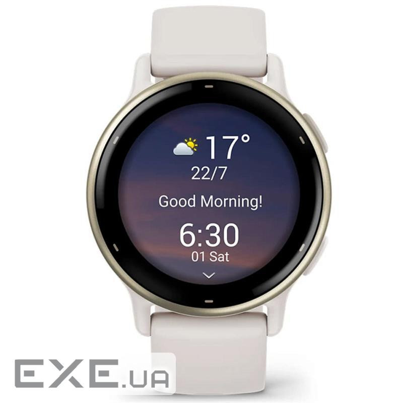 Смарт-часы Garmin Vivoactive 5 Cream Gold Aluminum Bezel with Ivory Case and Silicone (010-02862-5B)