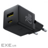Зарядний пристрій Baseus Palm Fast Charger C+U 20W black (P10111608113-00)