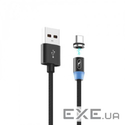 Кабель SkyDolphin S59T Magnetic USB-USB Type-C (M/M), 1 м , Black (SDUSB-000441)