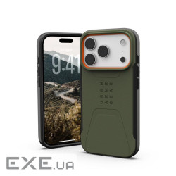 Чохол UAG для iPhone 17 Pro Max, Civilian MagSafe, Olive/Orange (114546117297)