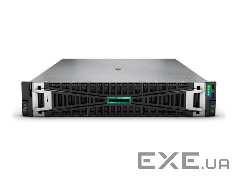 Сервер HPE DL380 Gen11 4510 2.4GHz/12-core/1P, 2x32GB, 8SFF, 4x1GbE, MR408i-o, 2x480GB (P83120-425)