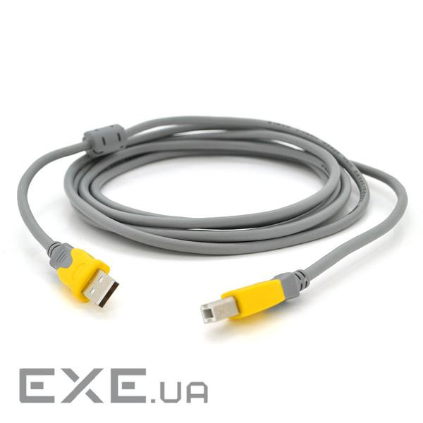 Кабель для принтера USB 2.0 AM/BM 3.0m Merlion (YT-AM/BM-3.0GY)