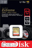 Карта пам'яті SanDisk 64GB SD class 10 UHS-I U3 V30 Extreme (SDSDXV2-064G-GNCIN)