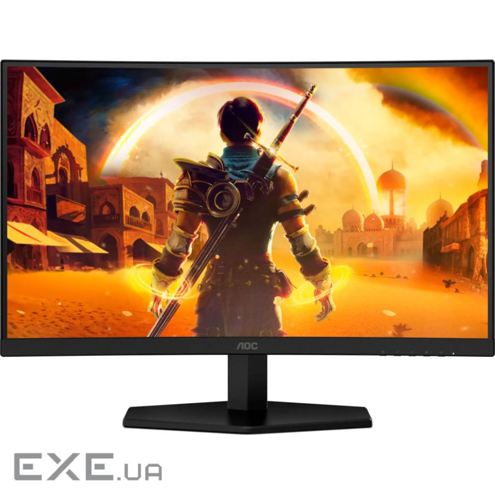 Монiтор TFT AOC 23.6" C24G42E VA Curved FHD 300nit 180Hz 2*HDMI DP MM Black/Red