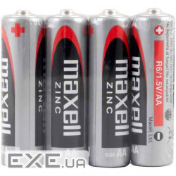 Батарейка MAXELL Zinc AA 4шт/уп (M-774406.00.EU) (4902580153403)