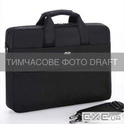 Сумка для ноутбука 16" 2E Slim Keeper Plus, Black, поліестер 300D, 410 x 295 x 25 мм (2E-CBT2396BK)