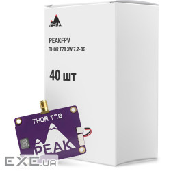 Відеопередавач (VTX) Peakfpv THOR T78 3W 7.2-8G упаковка 400 шт. (T78BOX400)