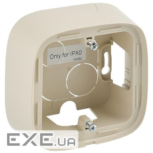 Коробка накладного монтажу 1 пост Valena ALLURE слонова кістка (755561)