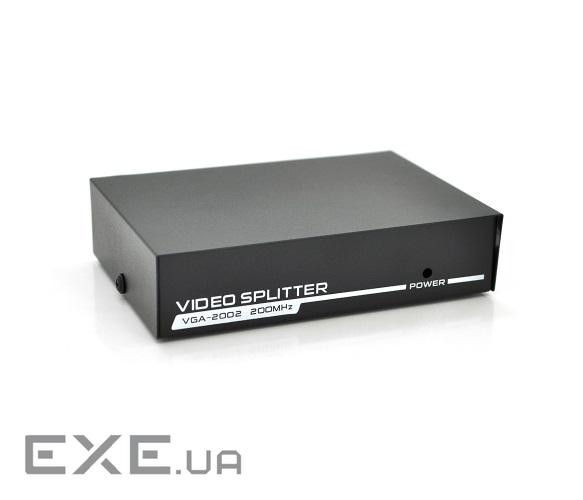 Активний спліттер VGA сигналу Voltronic KV-FJ2502S 200MHz 2 Port, DC5V / 1A (VGA2002/03357)