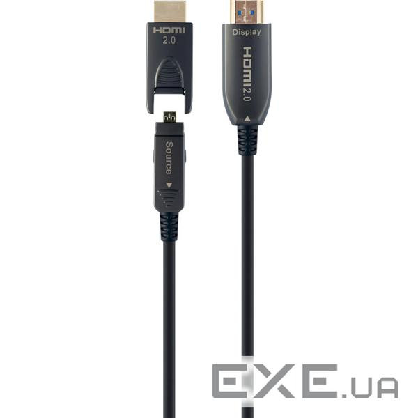 Кабель CABLEXPERT AOC Premium Micro-HDMI/HDMI - HDMI v2.0 30м Black (CCBP-HDMID-AOC-30M)