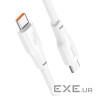 Дата кабель USB-C to USB-C 1.0m 240W TPE X93 white HOCO (6931474790736)