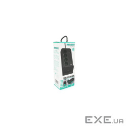 Мережевий фільтр із захистом від перенапруги G12, 4 розетки + 4 USB 3.2A + 2 Type-C + бездр (YT-G12)