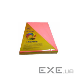 Папір Romus A4 80 г/м2 200sh, 4colors, Mix Neon (R50935)